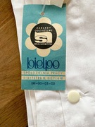 Poszwa poszewka na kołdrę Biała Adamaszek w kwiaty PRL nowa z metką