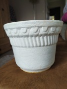 Duża gliniana donica w stylu greckim vintage