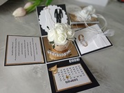 Kartka 3d exploding box ślub rocznica pamiątka 