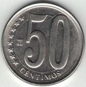 Wenezuela 50 centimos 2012 - 22 mm - nr 1