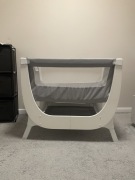 Łóżeczko dziecięce shnuggle Air cot 2w1 dostawka i zestaw dla dwulatka