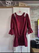 Bawełniana sukienka z odkrytymi ramionami Pakuten r. M/L