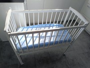 Biała dostawka, łóżeczko dla dziecka 90x40