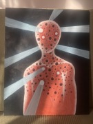 Abstrakcyjny obraz farby akrylowe