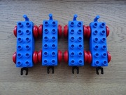 Duplo 4 podwozia wagoników kolejowych