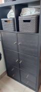 Regał Ikea kolor czarny, do komplety z regałem TV