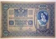 Austria  1000 Kronen koron 1902 (1919) stan UNC