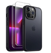 Etui JETech iPhone 13 Pro czarne szkła 2 sztuki
