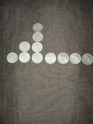 Zestaw 11 monet 10 groszy PRL