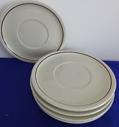 TALERZE DESEROWE PORCELANA CERAMIKA  5 SZTUK
