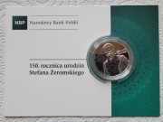Moneta 10 zł 2014 r. 150 rocznica urodzin Stefana Żeromskiego, blister