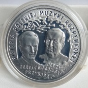 10 zł 2011  JEREMI PRZYBORA & JERZY WASOWSKI  Ag 925  NBP  UNC  FOLDER