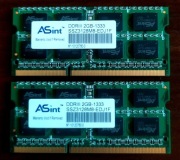 RAM SODIMM DDR3 2 x 2GB Dual Channel