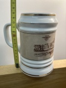 kufel ceramika ĆMIELÓW z PANORAMA TORUN duzy stary,  z uszczerbkiem mini