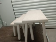 Stołki dębowe - zestaw 