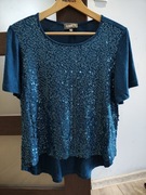 Bluzka damska cekiny Apricot butelkowa zieleń r. L 40