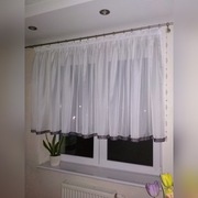 Firana brązowe cyrkonie