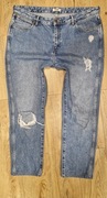 Spodnie damskie jeans Wrangler l/xl dziury, przetarcia