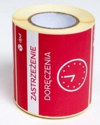 Etykieta samoprzylepna 250 szt. Zastrzeżenie doręczenia