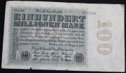 " 100 Mio.Mark 22.8.1923 Ros 106u....za 6,99 zl "