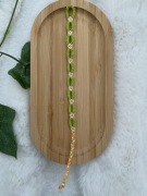 Bransoletka z muliny w kwiatki handmade