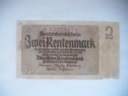 Banknot Niemcy - 2 Rentenmark 1937  r.