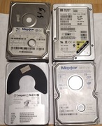 Zestaw dysków Vintage HDD 3.2GB/4.3GB/6.4GB/80GB do kolekcji lub na części