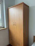 Szafa na ubrania z dwoma szufladami