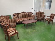 Komplet wypoczynkowy w stylu Ludwikowskim Sofa +2 Fotele +2 Krzesła +Stolik