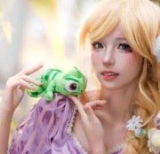 Anime Pascal Roszpunka Kameleon Pluszowe zabawki 15 cm