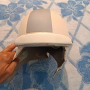 Kask Orzeszek z epoki PRL-u WSK, SHL, KOMAR Telex Holland 