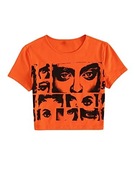 Damski top z grafiką SHEIN T-shirt Letni top r. L 40-42