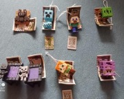 Zestaw 8 figurek Minecraft Kinder Joy