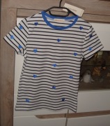 Biała w paseczki _Chabrowe Serduszka JEAN LOUIS FRANCOISE _ r. S/M