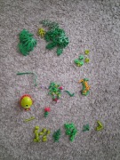 LEGO roślinność 105 szt – liście, gałęzie, palmy + muchołówka | MOC/diorama