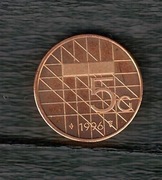 Holandia Beatrycze 5 guldenów 1996 PROOF stan 2+ POLECAM