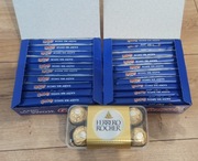 Batony Grześki mini 40 sztuk, praliny Fererro Rocher 16 sztuk 