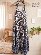 Sukienka Maxi Next Beachwear – Wzór Zebra / Abstrakcja – Rozmiar 38 (M)