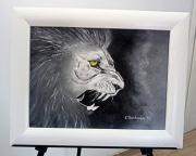 Obraz olejny "Siła charakteru" płótno, zwierzęta