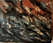 Obraz olejny na płótnie 40 50 abstrakcja