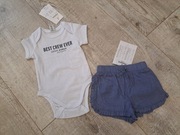 Zestaw niemowlęcy body + spodenki - rozm 68