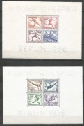 DR 1936 Mi blok 5 i blok 6 Berlin olimpiada sport**czysty