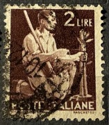 Włochy, wiązanie drzewa lub praca rolnicza, 2 liry