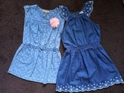 2 sukienki Cool Club 110 jak nowe zestaw komplet bawełna
