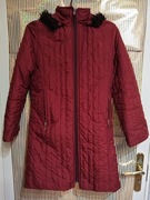 Bordowy płaszczyk na zimę 140