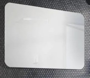 Lustro prostokątne 650x400x4 z zaokrąglonymi rogami R35