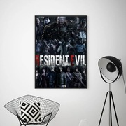 Plakat Resident Evil 2 RE2 Leon Claire Gra PS4 PS5 Xbox Prezent 50x70