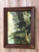 Obraz  J.THOMA.  "Burza w górach"