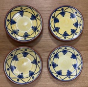 Talerzyki gliniane malowane - 4 sztuki