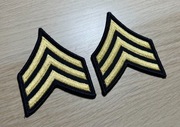 Naszywka - US Army - Sergeant E-5 (Blue/Gold) SGT - para